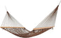 Castaway Living 13 ft. Double Traditional Hand Woven Antique Brown Polyester Rope Hammock – 2-Person, 450 lb Capacity, Free Extension Chains & Tree Hooks, Designed in The USA
