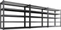Set of 3 Garage Shelving-3500 lbs 5 Tier Storage Shelves,Adjustable Heavy Duty Metal Shelving Unit and Storage Large Wire Rack,Utility Steel Shelf for Warehouse Industrial Pantry Basement -72"x59"x20"