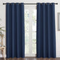 NICETOWN Blackout Curtain Panel - Light Blocking Room Darkening Drape/Drapery for Nursery Room, Ring Top, Navy, 52 inches Wide by 84 inches Long, 1 PC