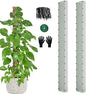 60" Metal Moss Pole, D Shape Sphagnum Moss Pole, Moss Poles for Climbing Plants, Monstera, Indoor Climbing Plants (2Pcs 60")