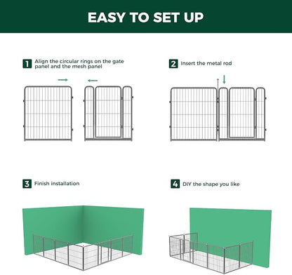 FXW Garden Fence Outdoor for The Yard – 32in x 18.2ft Heavy Duty Metal Animal - Image 6