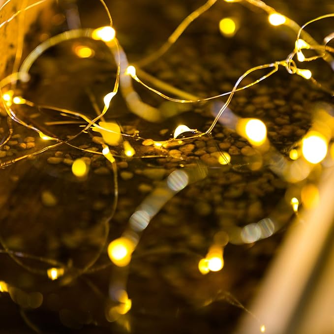 Solar Wine Bottle String Lights, 12 Pack, Warm White, IP65 Waterproof