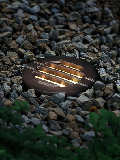 LEONLITE Dia. 4 Inch Well Lights Landscape LED In Ground, Grated Top, 3000K Warm White, 12-24V AC/DC CRI90 Low Voltage Garden Landscaping, Oil Rubbed Bronze Aluminum Housing, Pack of 6