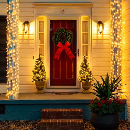 String Lights, 500 LED Warm White Outdoor Christmas Lights, 163 ft