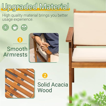 Greesum Outdoor Patio Furniture, 3 Piece Bistro Sofa Set - Image 6