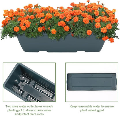5 Tier Vertical Raised Garden Bed Planter Box, Vertical Raised Bed with Drainage Holes for Indoor Outdoor Herbs Flowers Vegetables Plants,Green