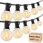 RTTY Dense-Glow 150FT Outdoor String Lights Pro Set with 75 G40 Bulbs - The Starter System for House Outline Lighting, Full Pergola or Pool Coverage, and Restaurant to Hotel Terrace Ambiance