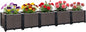 Large Planters for Outdoor Plants 14" Tall Planter Box, Raised Beds for Gardening Self Watering, Elevated Planter Box with Legs, Rectangular Garden Planters for Outdoor Plants Flowers, 78.7"L x 15.7"W