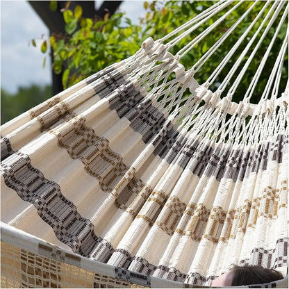 Vivere Authentic Brazilian Cotton Hammock - 450 lb Capacity (Costa)