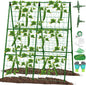 Cucumber Trellis for Raised Beds, 31 X 47 Inch Adjustable Size A-Frame Garden Trellis for Climbing Plant Outdoors with Climbing Net and Plant Support Clip for Vegetable Grape Tomato Garden Supplies