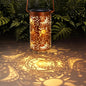 Solar Lanterns Outdoor Hanging Lantern Lights,Sun Moon Metal Decor Lanterns-Waterproof LED Decorative Light for Garden Patio Yard Lawn Backyard Front Porch as Gifts for Mom Grandma Women