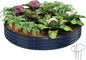 Galvanized Metal Planter Round Raised Garden Bed Kit for Gardening Outdoor，3x3x1ft Grow Garden Box Raised Flower Bed，Round Galvanized Planter Outdoor Large Metal Fire Pit Ring