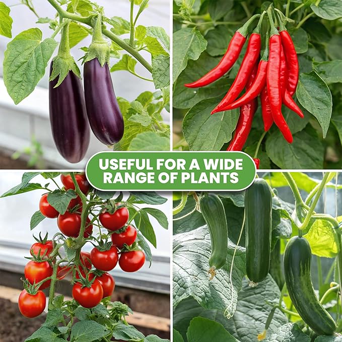 Tomato Cage - Large Trellis Stakes and Plant Support Structures for Vegetables and Climbing Plants - Tall Tomato Cages for Garden, Pots, Raised Garden Bed Outdoor Supplies (6 Pack - Up to 48")