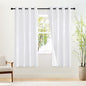 NICETOWN 100% Blackout Curtains for Doorways and Closets, Thermal Insulated Temporary Room Dividers, Short Curtains for Bedroom Living Room (1 Panel, Pure White, 52 x 78 Inch Long)