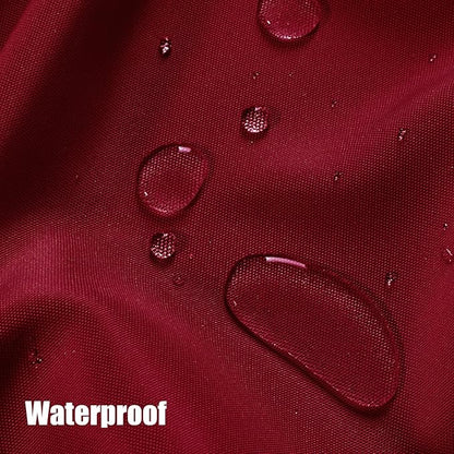 BONZER Outdoor Waterproof Curtains for Patio Privacy Grommet Light Filtering Outside Curtains for Gazebo, Porch, Pergola, Pavilion, 1 Panel, 54W x 108L inch, Red