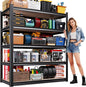 71"Hx46"Wx18"D Garage Shelving-2050 lbs 5 Tier Storage Shelves,Adjustable Heavy Duty Metal Shelving Unit and Storage Large Rack,Utility Steel Shelf for Warehouse Industrial Pantry Basement Organizers