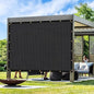 Artpuch Outdoor Pergola Shade Cover 17x18 FT Sun Shade Cloth with Grommets Black 90% UV Protection Canopy Patio Privacy Screen (Customized Available)
