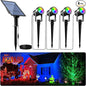 APONUO Solar Spot Lights Outdoor 4-in-1 Landscape Lights Dusk to Dawn Solar Uplights IP65 Waterproof 9.8ft Cable Outdoor Spot Lights for Yard Pathway Garden Tree Decoration (Multicolor)