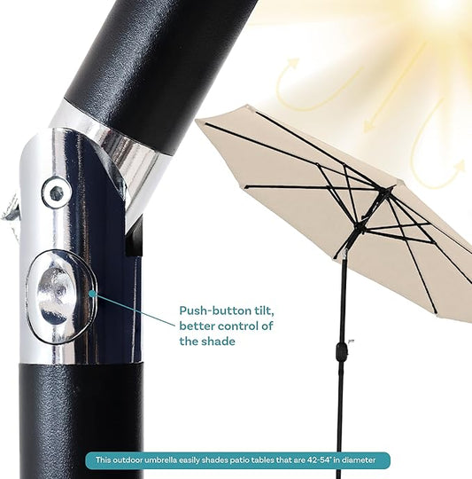 Outdoor Patio Umbrella – Polyester Table Market Umbrella