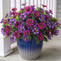Fake Artificial Flowers for Outdoors Decoration,4 Bundles Silk Faux Spring Flowers with Plants Leave UV Resistant for Planter Front Door Porch Yard Patio Window Box Home Indoor Decor