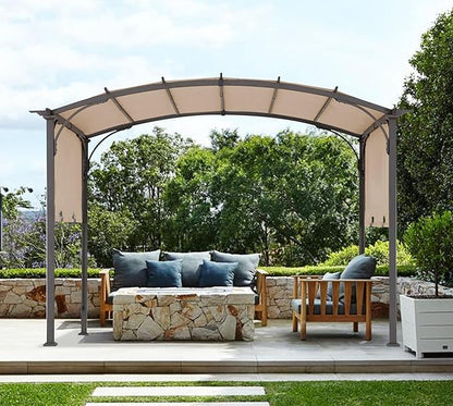 85''x 208'' Universal Doubleton Steel Pergola Replacement Cover for Pergola L-PG080PST, (Light Beige)