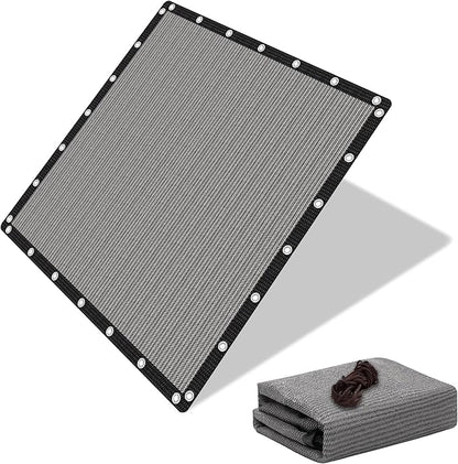 90% Shade Cloth Sun Shade Fabric for Patio Garden Pergola Shade Cover Canopy with Gromments (Grey, 8X12 FT)