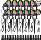 ZUCKEO 12W RGB Low Voltage Landscape Lights, LED Color Changing Landscape Lighting, IP66 Waterproof Outdoor Spotlight, 12V 24V Christmas Decorative Light for Yard Garden Path(12Pack)
