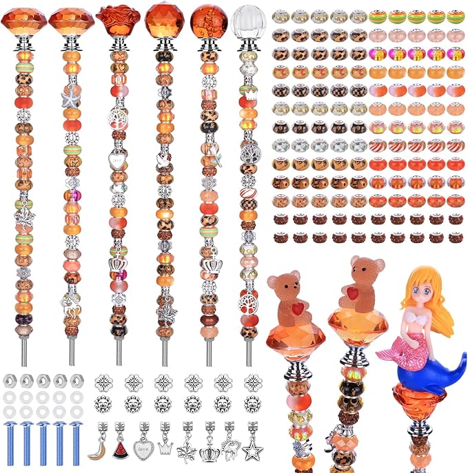 Decorative Garden Stakes, 158 Pieces DIY Fairy Wand Craft Kit