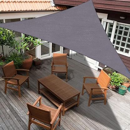 SUNLAX Custom Size 10'x18'x20.6' Dark Grey (Gray) Sun Shade Sail Right Triangle UV Block Sunshade for Backyard Yard Deck Patio Garden Outdoor Facility (Customized)