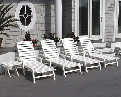 POLYWOOD NCC2280MA-P Nautical Arms Chaise, One Size, Green