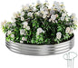 Fire Ring Pit Round Galvanized Fire Ring for Outside Fire Pit Garden Bed Kit，Height 12 Inch, 2x2x1ft Round Galvanized Steel Fire Pit