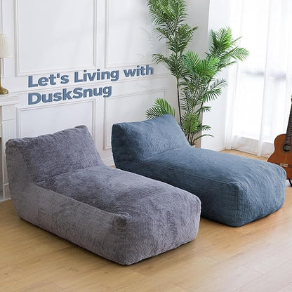 Giant Bean Bag Lounger Chair for Adults with Soft & Cozy Plush Fabric,Memory Foam Filled Beanbag Chair for Family Living Room,Bedroom and Game Room (Olive Green)