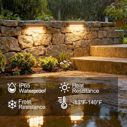 JESLED 2 Pack 7inch LED Retaining Wall Lights, 5W Landscape Lighting, LED Hardscape Lighting, Paver Lights Low Voltage Hardscape Lights, 5W Outdoor Step Lights, 2700K Warm White, Waterproof