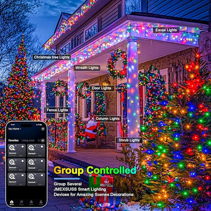 String Lights 264 Ft RGB LED with Music Mode and Remote Control