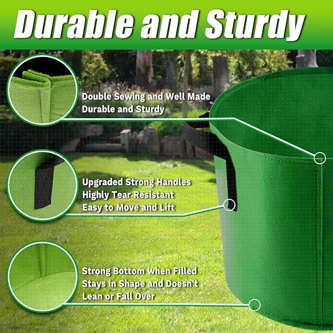 5 Gallon Grow Bags, 7 Pack Colorful Fabric Plant Pots with Handles for Garden and Outdoor Planting