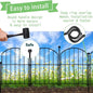 Decorative Fences: 26 Panel Black Metal No-Dig Garden Edging