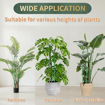 Telescoping Plant Stakes,3Pcs 17.9In to 42.3In Adjustable Monstera Plant Support Orchid Sticks with Clips, Plant Sticks Support Tall for Monstera,Orchids,Tomatoes,Vines & Indoor Outdoor Plants