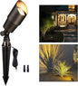 Gardenreet Landscape Spotlights Low Voltage - Brass Outdoor Uplight LED 12V, Wired Spot Lights IP65 Waterproof, Antique Bronze for Exterior Garden Yard Tree House Without MR16 Bulb