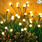 ASMAD Solar Lights Outdoor(4 Pack,32 LEDs), Solar Garden Lights, Outdoor Decorations, Firefly Light for Patio Decor, Big Bulb, Unique Gifts for Women, Gifts for Grandma