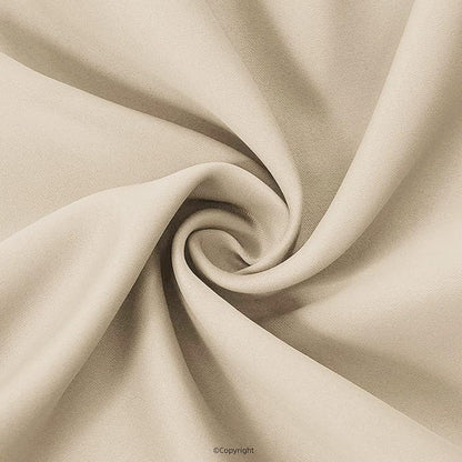 Waterproof Outdoor Curtain W84 x L84 - Grommet Top Sunlight Blocking Window Treatment Drapes Blackout Curtains for Home Bedroom Living Room Patio Porch Cabana Gazebo (Beige, 2 Panels)