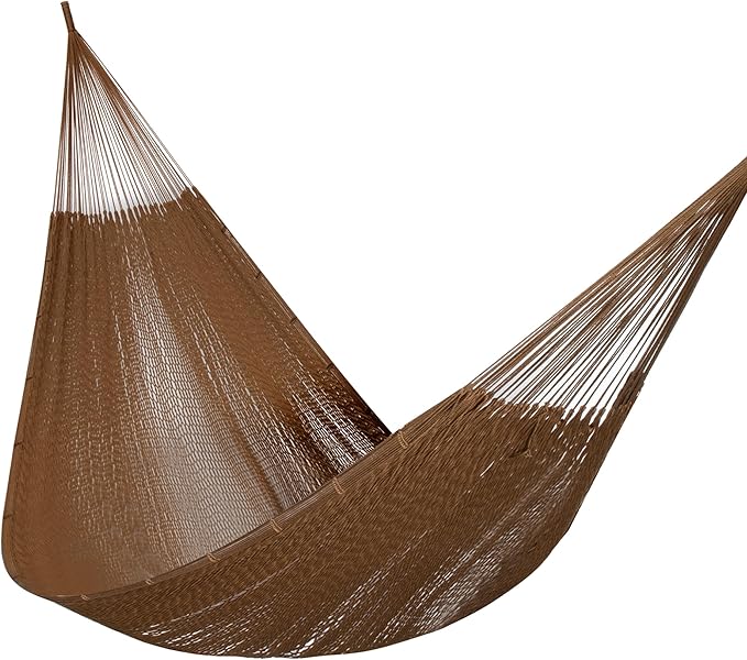 PNAEUT Family Mayan Rope Hammocks for Outside (Desert, XX-Large)