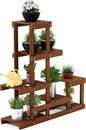 Furinno FG18451 Tioman Hardwood Patio Furniture Outdoor Flower Stand in Teak Oil, Natural