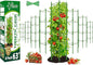 Riare 8 Pack 5.2 FT Tomato Cages for Garden- 63inches Heavy Duty Tomato Stakes and Supports, Adjustable Tall Tomato Plant Support Trellis for Pots, Raised Garden Bed, Climbing Vegetables Plants
