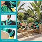 Patio Cushion Covers, 12 Pack, Stretch Floral Leaf