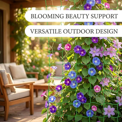 Trellis Netting For Climbing Plants - MAQIHAN 2 PCS Garden Trellis Netting Plant Support Netting Heavy Duty Climbing Net Trellis For Cucumber Tomato Grape Vegetable Fruits Bean Climbing Plants Outdoor