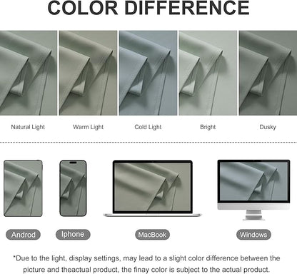 RYB HOME Outdoor Curtains for Patio Waterproof Block Sunlight Thermal Insulated Privacy Assured Thick Outside Curtains for Pergola, Deck, Gazebo, W52" x L108", Sea Green, 1 Panel
