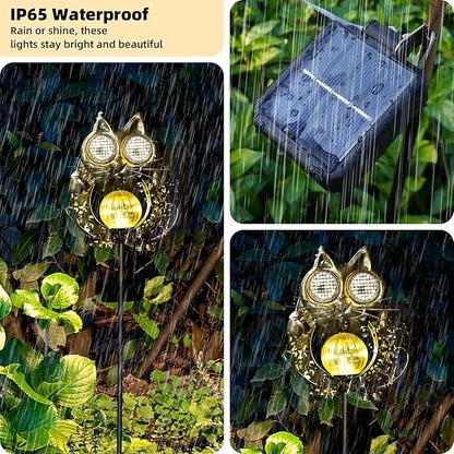 Solar Lights Outdoor Decor, Solar Cat Yard Decorations Outdoor, Garden Decorative, IP65 Waterproof, Gifts for Women Mom, for Yard Patio Lawn Pathway Landscape
