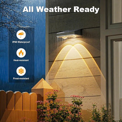 NIORSUN Solar Fence Lights,12 Pack Deck Light,Led Lights Warm White Outdoor Wall Lights,IP45 Solar Powered Light Waterproof for Backyard/Pool/Railing/Patio/Porch/Step/Outside/Garden (Black)