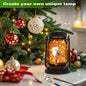Solar Lanterns, Brown Glass Mason Jar Style, 30 Warm White Lights