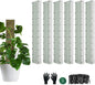 60"/40"/24" Metal Moss Pole, D Shape Sphagnum Moss Pole, Moss Poles for Climbing Plants, Monstera, Indoor Climbing Plants (4Pcs 24")